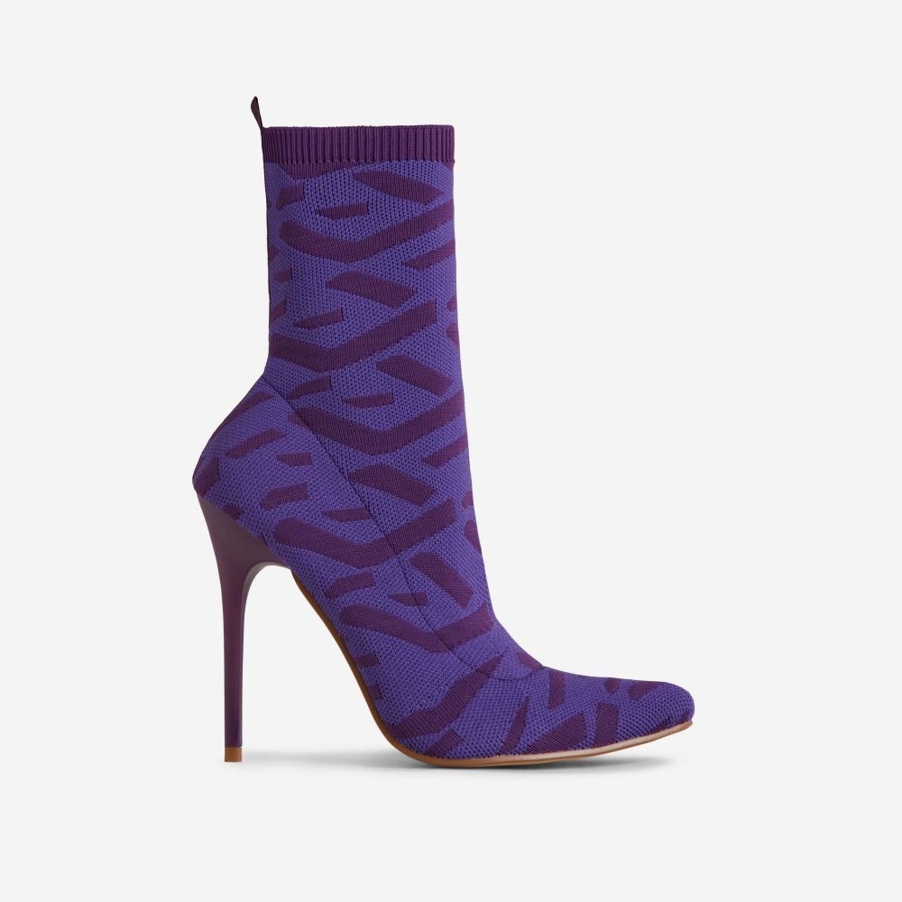 EGO- RICOCHET PURPLE PRINT KNIT - Picture 2 of 14